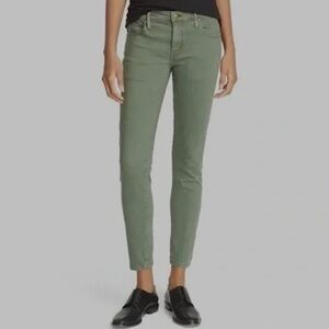 THE GREAT Women’s The Skinny Skinny Jeans in Green Size 25